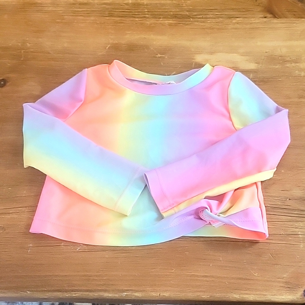 Baby Gap rainbow crop long sleeve